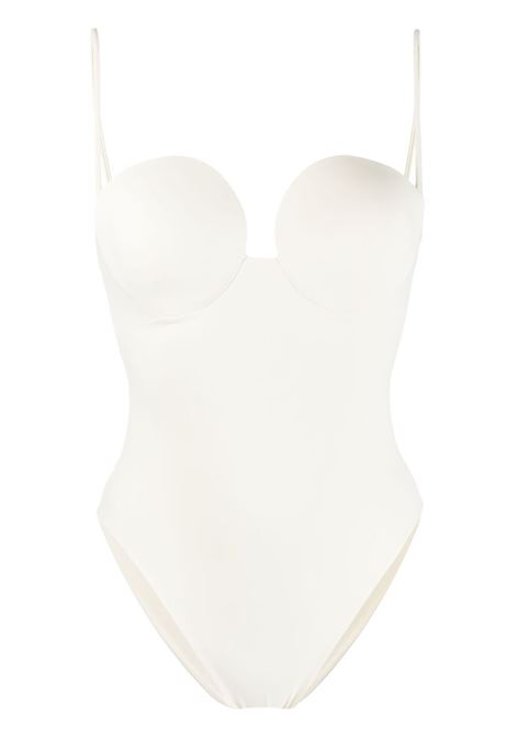 White sweetheart neckline swimsuit MAGDA BUTRYM - women